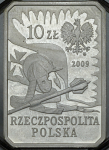 10 злотых 2009 "История польской кавалерии - Крылатый рыцарь 17 века" (Польша)