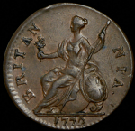 1/2 пенни 1772 (Великобритания)