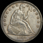 1 доллар 1860 (США) O