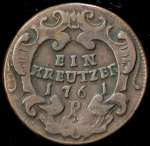 1 крейцер 1761 (Австрия) P