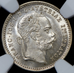 10 крейцеров 1872 (Австрия) (в слабе)