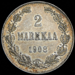 2 марки 1908 (Финляндия) L