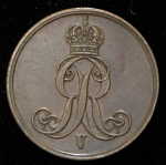 2 пфеннига 1856 (Ганновер) B