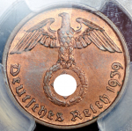 2 пфеннига 1939 (Германия) (в слабе) A