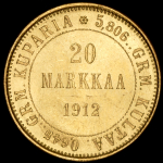 20 марок 1912 (Финляндия) S