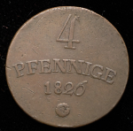4 пфеннинга 1826 (Саксен-Веймар-Эйзенах)