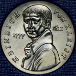 5 марок 1986 "175 лет со дня смерти Генриха фон Клейста"