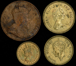 Набор из 4-х монет (Гонконг, Великобритания)