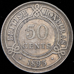 50 центов 1895 (Гондурас, Великобритания)