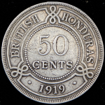 50 центов 1919 (Гондурас, Великобритания)