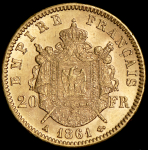 20 франков 1861 (Франция) А