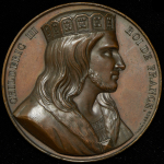 Медаль "Хильдерик III - король Франции" (Франция)