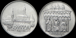 Набор из 2-х сер. монет 50 крон 1986 "Чески-Крумлов" и "Левоча" (Чехославакия)