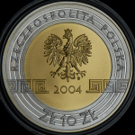 10 злотых 2004 "XXVIII летние Олимпийские игры 2004 года в Афинах: Дискобол" (Польша)