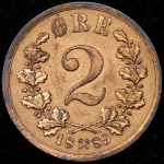 2 эре 1889 (Норвегия)