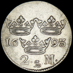 2 марки 1693 (Швеция)