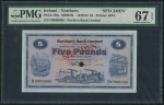 5 фунтов 1970  Образец (Северная Ирландия) (в слабе)