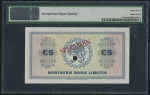5 фунтов 1970  Образец (Северная Ирландия) (в слабе)
