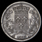 1/2 франка 1827 (Франция) А