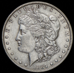 1 доллар 1884 (США) без букв