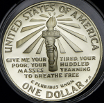 1 доллар 1986 "100-летие Статуи Свободы: Остров Эллис" (США) 