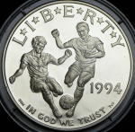 1 доллар 1994 "Чемпионат мира по футболу 1994" (США)