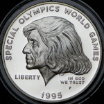 1 доллар 1995 "Специальные Олимпийские игры" (США)