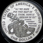 1 доллар 1995 "Специальные Олимпийские игры" (США)