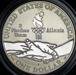 1 доллар 1995 "XXVI летние Олимпийские Игры, Атланта 1996 - Гимнастика"