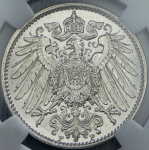 1 марка 1915 (Германия) (в слабе) F