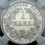 1 марка 1915 (Германия) (в слабе) F