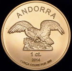 1 сантим 2014 (Андорра)