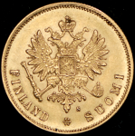 10 марок 1879 (Финляндия) S
