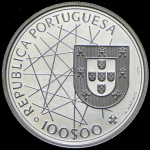 100 эскудо 1989 "550 лет открытия Азорских островов" (Португалия)