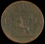 2 скиллинга 1831 (Норвегия)