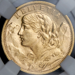 20 франков 1910 (Швейцария) (в слабе) В