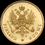 20 марок 1891 (Финляндия) L