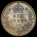 6 пенсов1887 (Великобритания)