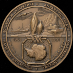 Медаль "30 лет Договору об Антарктике" 1991