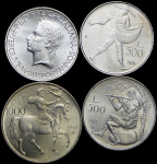 Набор из 4-х монет "2000 лет с момента смерти Вергилия" 1981 (Сан-Марино)