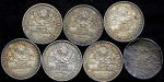 Набор из 7-ми сер. монет Полтинник