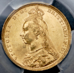 Соверен 1891 (Австралия) (в слабе) S