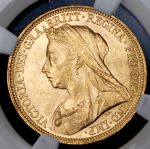 Соверен 1896 (Австралия) (в слабе) S