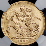 Соверен 1907  (Австралия) (в слабе) М