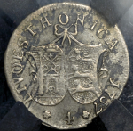 4 копейки 1757 "Ливонез" (в слабе)