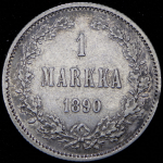 1 марка 1890 (Финляндия) L