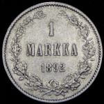 1 марка 1892 (Финляндия) L