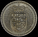 1 доллар 1967 "Введение десятичной денежной системы" (Новая Зеландия)