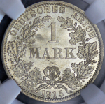 1 марка 1915 (Германия) (в слабе) А