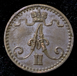 1 пенни 1866 (Финляндия)